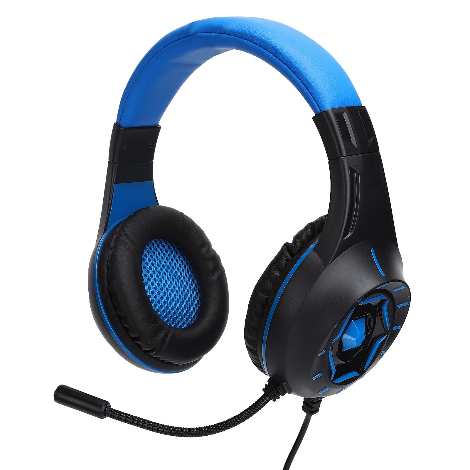 01 02 015 Gaming Headphones for Laptop - Durable, Wear-Resistant Headset with Low-Loss Tangle-Free Audio Cable - Perfect for Home Office, Gaming & Work