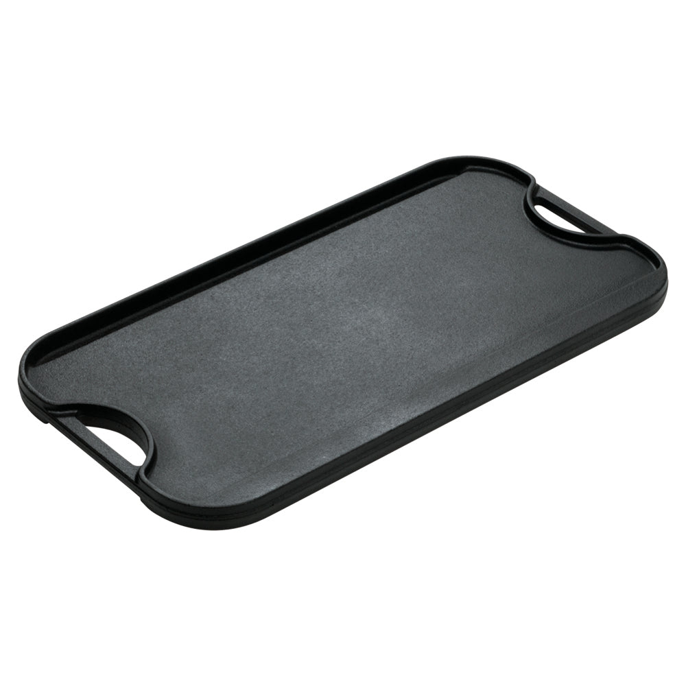 Cast Iron Reversible Pro Griddle/Grill 20 Inch - Heavy Duty Dual-Sided Cooking Surface for Stovetop, Grill & Camping - Perfect for Pancakes, Burgers & Steaks