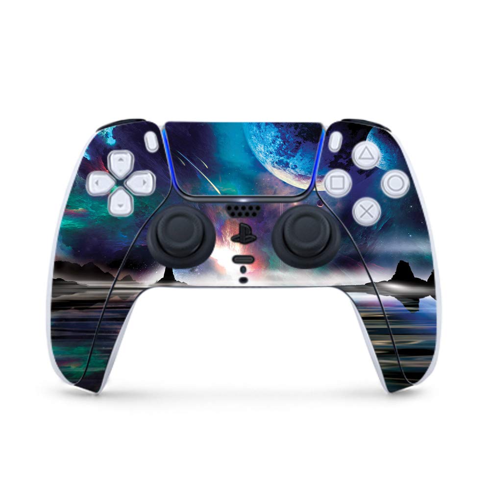 MightySkins PS5 Controller Skin - Space Horizon Design | Protective Vinyl Decal Wrap for Playstation 5 | Durable, Customizable & Easy to Apply | Made in USA | Perfect for Gaming Protection & Personalization