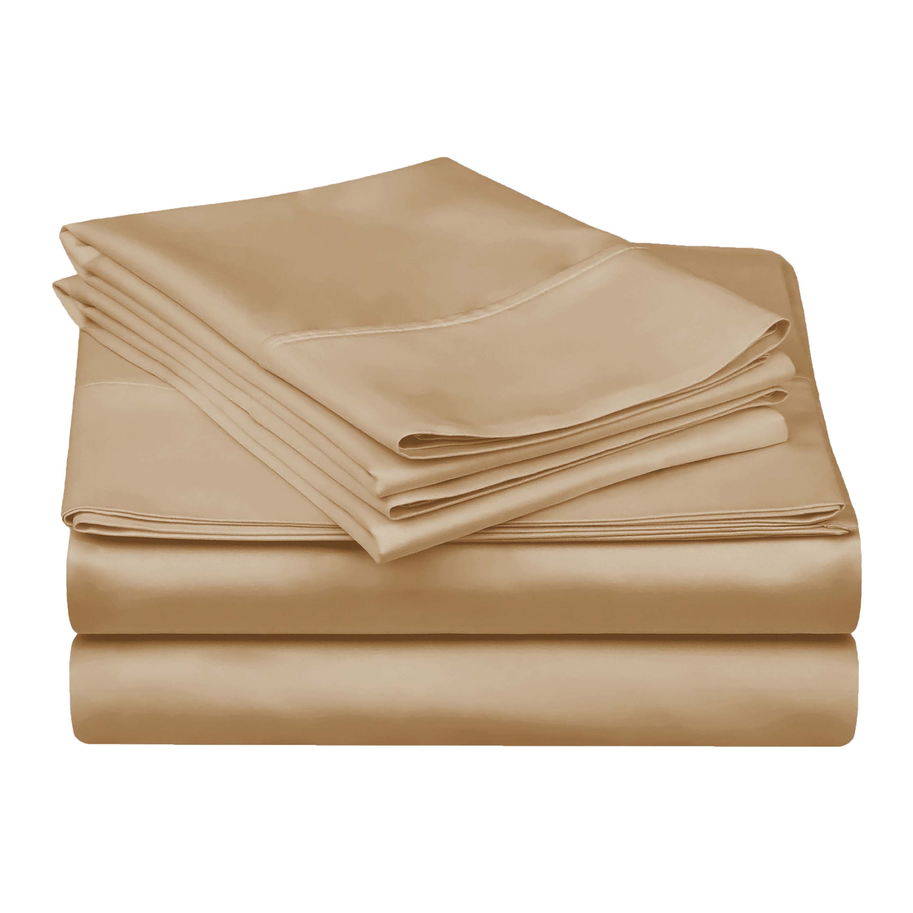 Premium 100% Egyptian Cotton 300 Thread Count Bed Sheet Set - Queen Size, Soft & Breathable for All-Season Comfort - Perfect for Luxury Bedrooms, Hotels, and Guest Rooms
