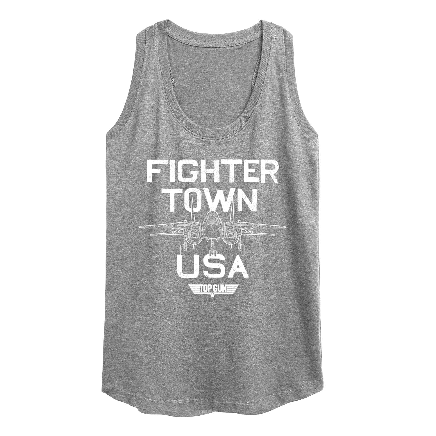 HYBRID APPAREL - Top Gun Fighter Town Women's Racerback Tank Top - Soft Breathable Workout & Casual Wear for Gym, Running, and Everyday Style