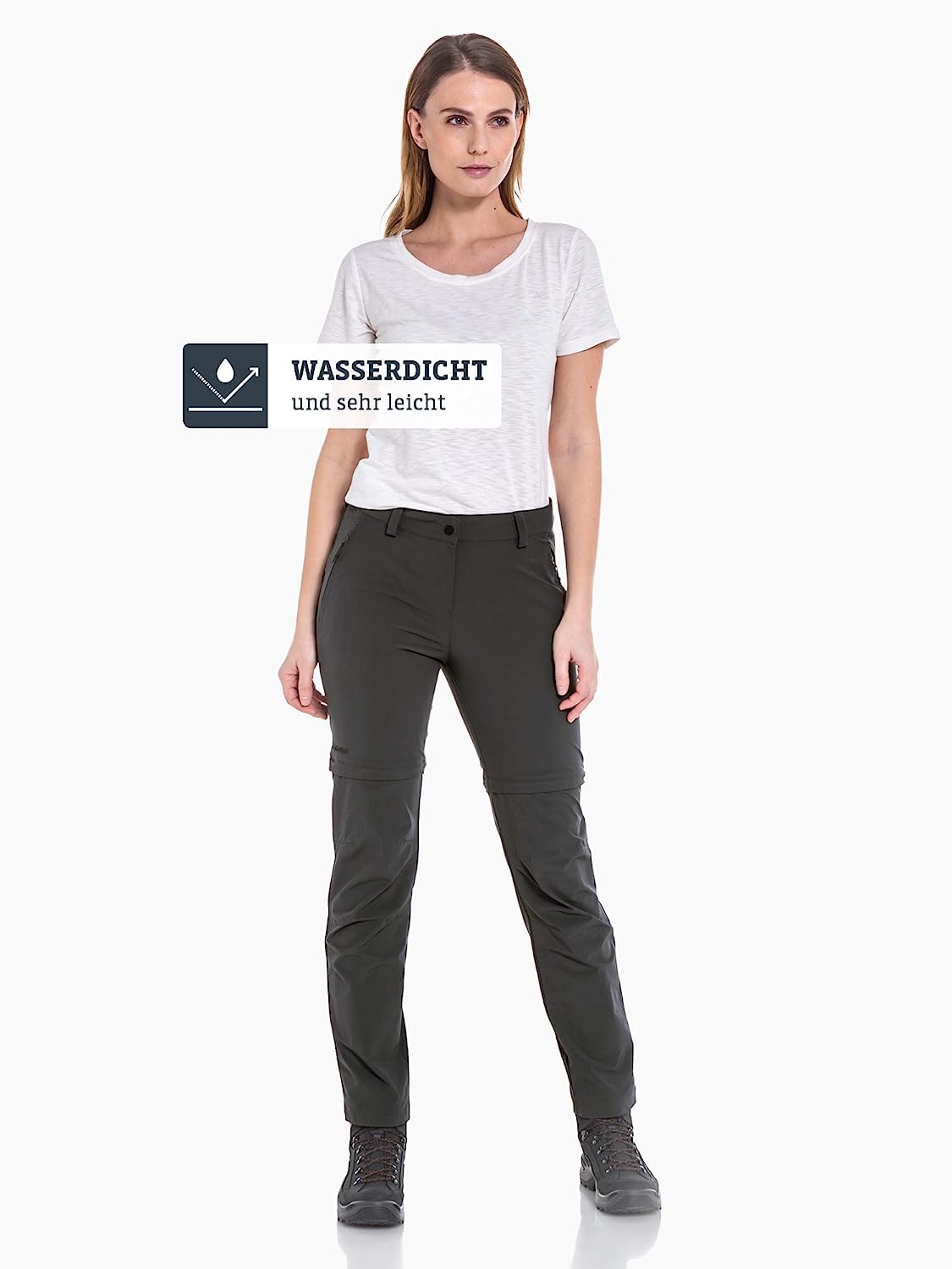 Schöffel Women's Ascona Convertible Zip-Off Hiking Pants - Lightweight Quick-Dry Outdoor Trousers for Travel & Adventure