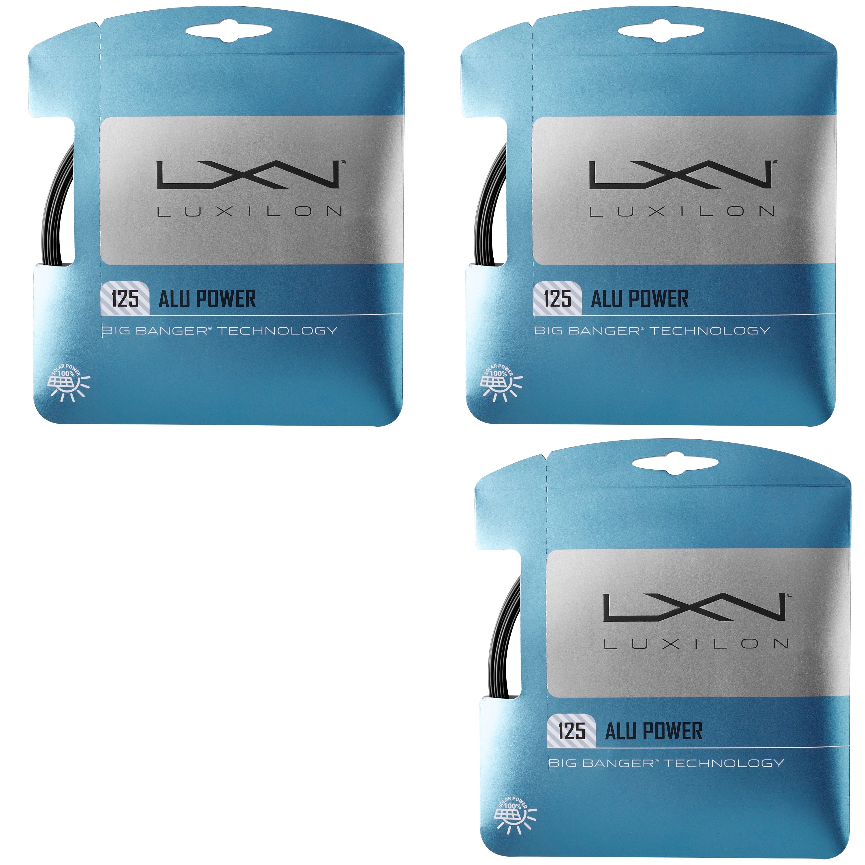 Luxilon ALU Power Black Tennis String - Premium Polyester String for Tennis Rackets | Perfect for Competitive Play & Advanced Players