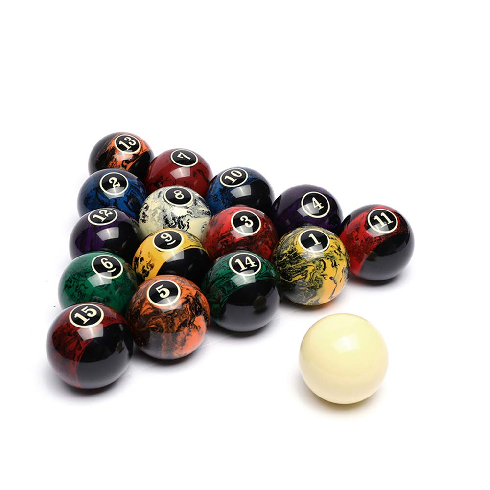 Premium 16-Piece Professional Pool Ball Set - Regulation Size & Weight for Billiards, Snooker, and Pool Tables - Perfect for Home Game Rooms, Bars, and Professional Tournaments