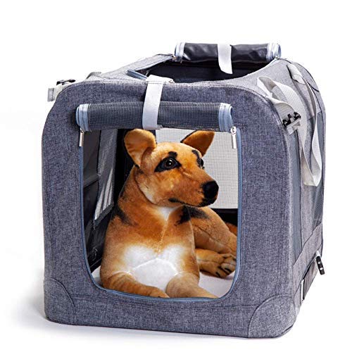 XMSG Foldable Dog Crate - Portable Soft-Sided Pet Carrier for Small Medium Dogs | Indoor Outdoor Travel Crate | Easy to Fold & Carry | Perfect for Camping, Road Trips & Home Use