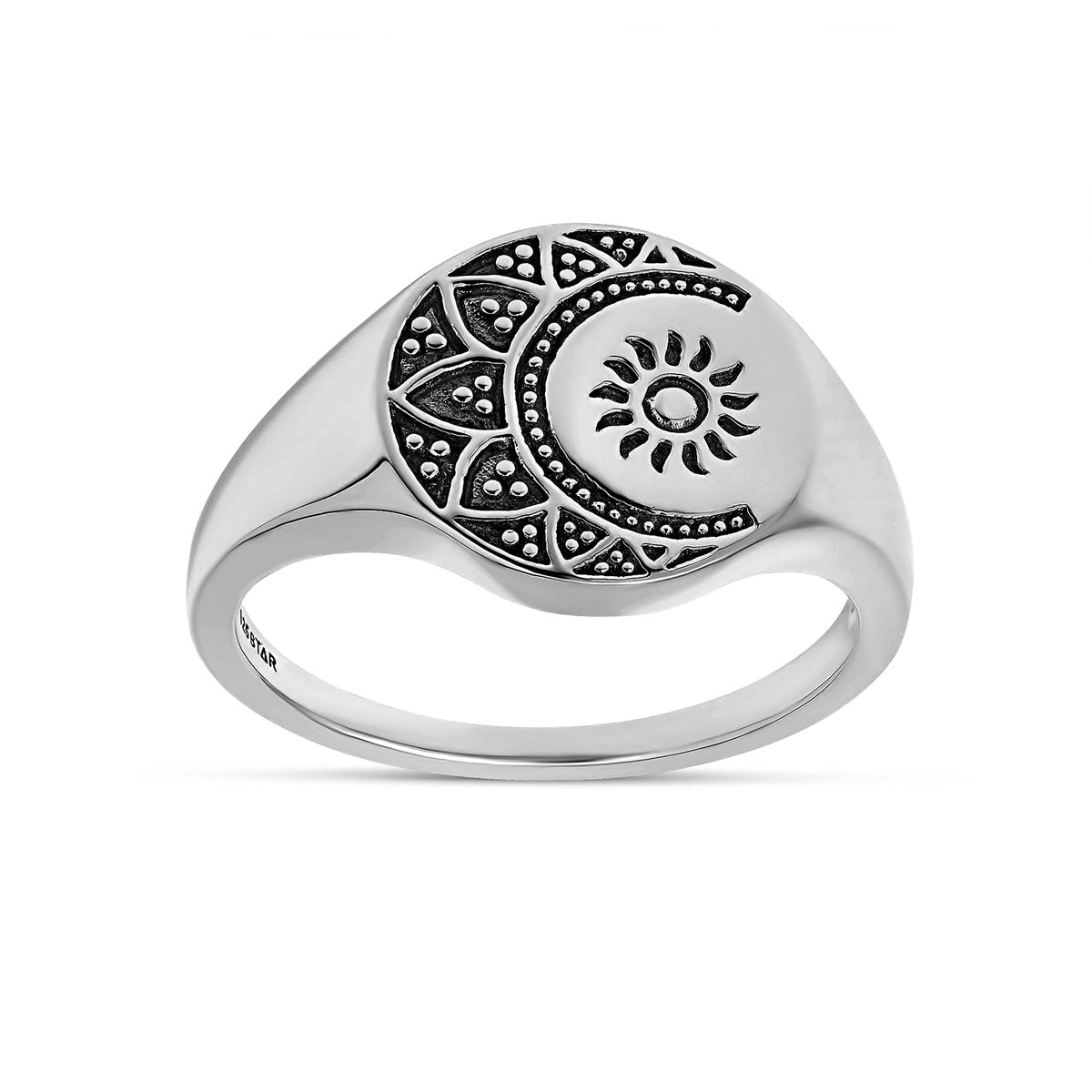 Mandala Deities Signet Ring - Spiritual Tibetan Buddhist Jewelry for Meditation & Yoga - Unique Handcrafted Silver Ring for Men & Women