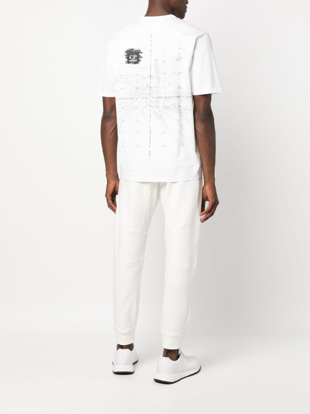 C.P. COMPANY METROPOLIS T-Shirts & Polos for Men - Premium White Cotton Shirts - Perfect for Casual Wear, Street Style & Urban Fashion