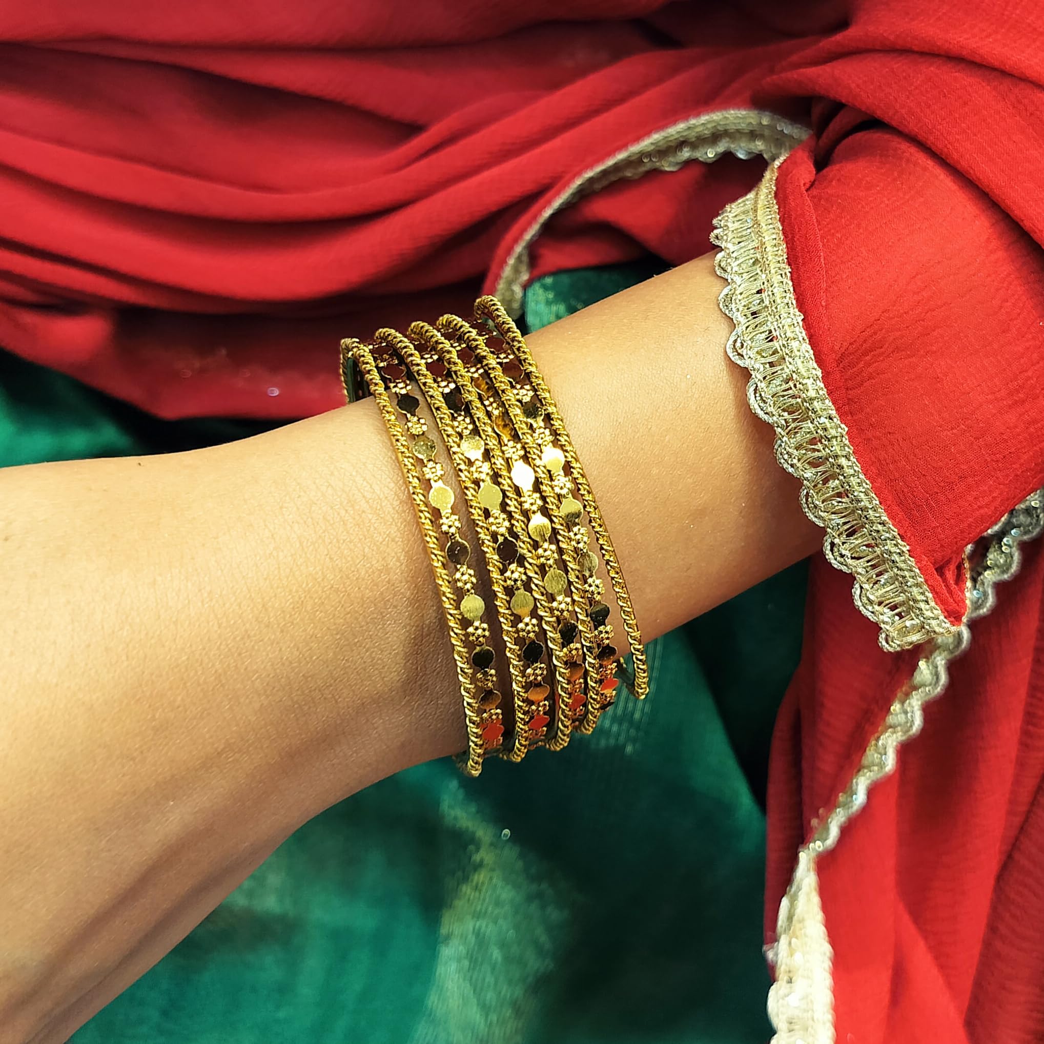 Efulgenz Indian Oxidized Jewelry Set - Boho Bangle Bracelets for Women, Antique Oxidized Bangles, Navratri Festival Jewelry - Perfect for Ethnic Outfits, Weddings & Boho Fashion