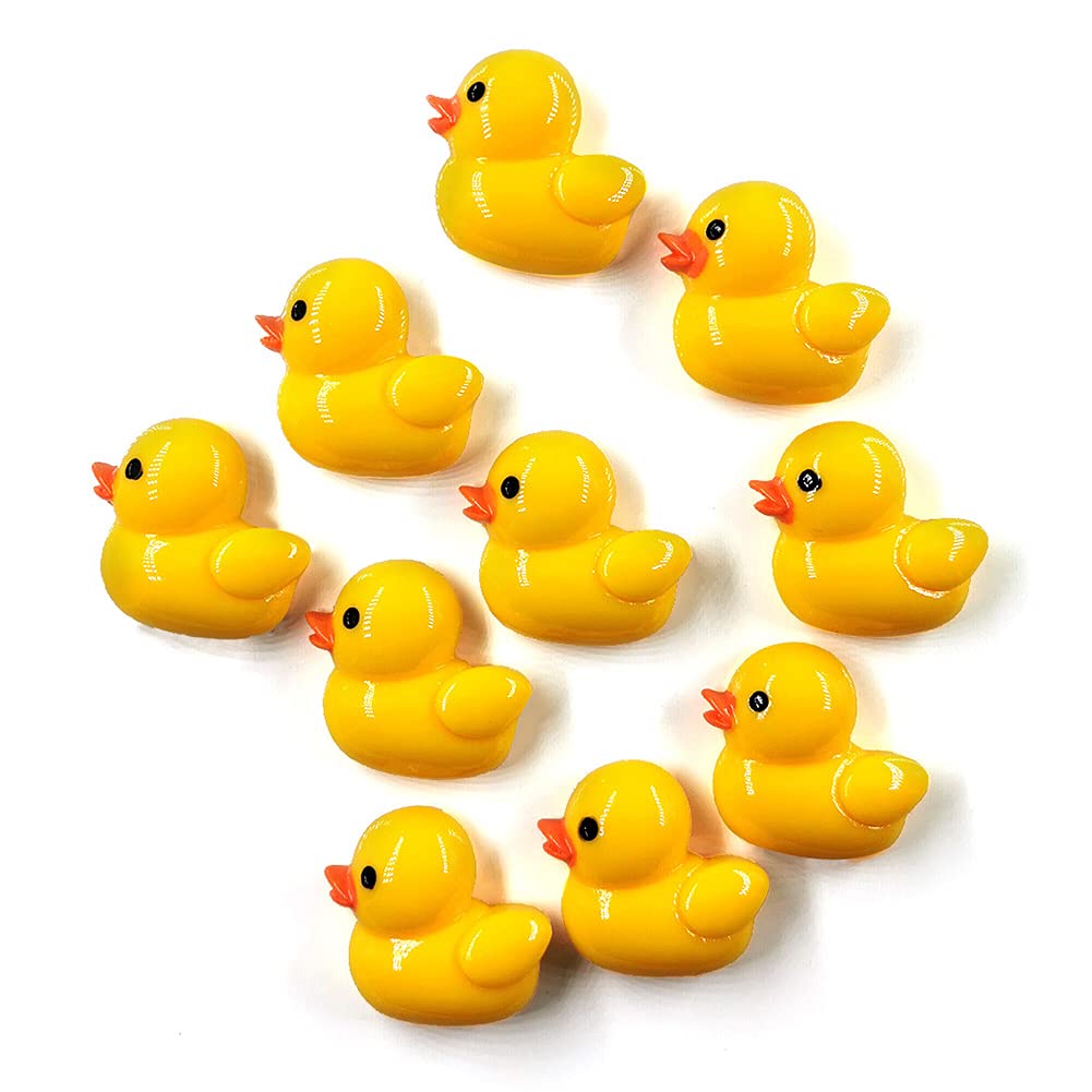 10pcs Yellow Duck Fridge Magnets - Cute Refrigerator Decor, Small Magnetic Message Board for Kitchen, Home & Office - Perfect for Notes, Photos & Kids' Art Display