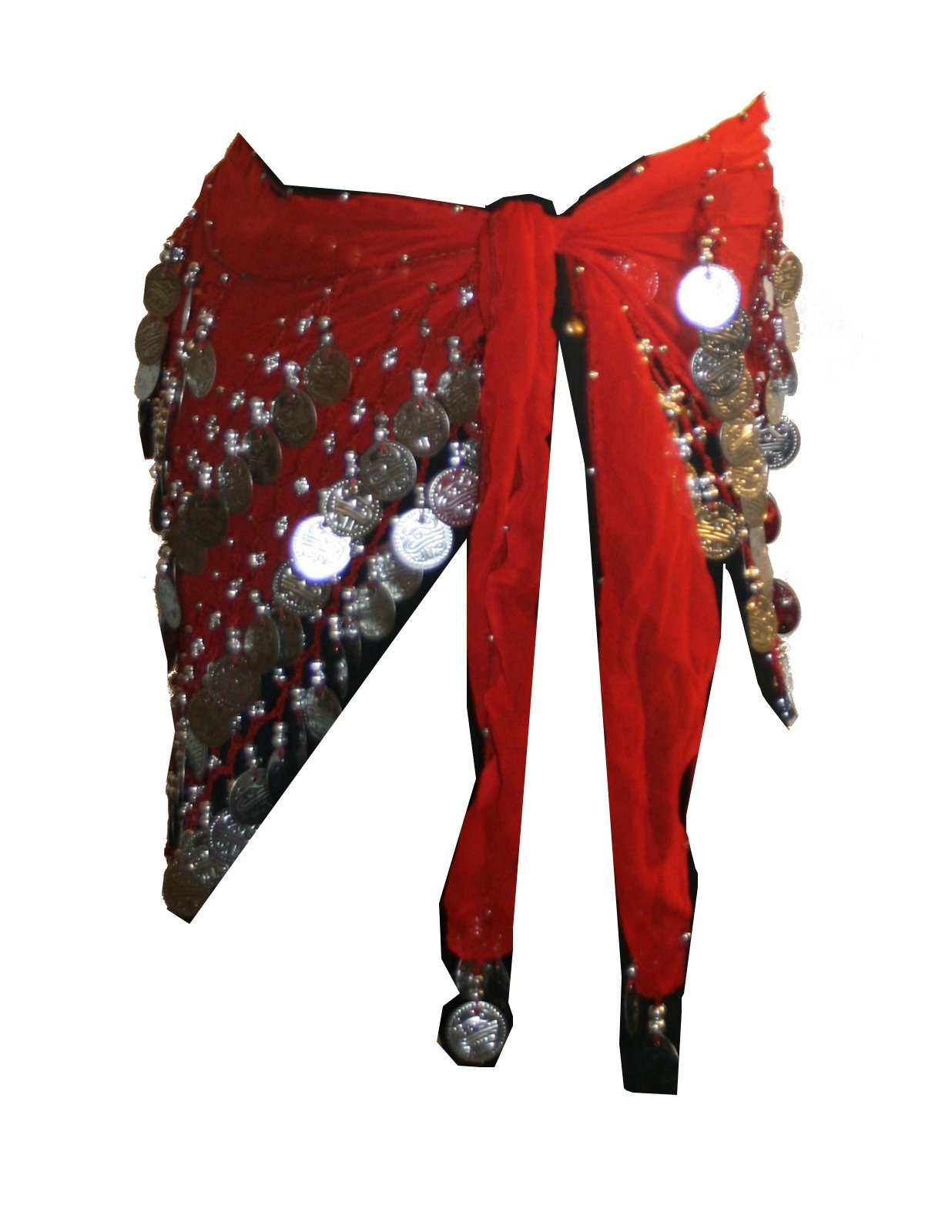 Agan Traders Women's 2025 Spring Belly Dance Hip Scarf with Gold & Silver Coins - Zumba, Gypsy Dance, and Fitness Accessory for Women - Perfect for Dance Performances, Workouts, and Costume Parties