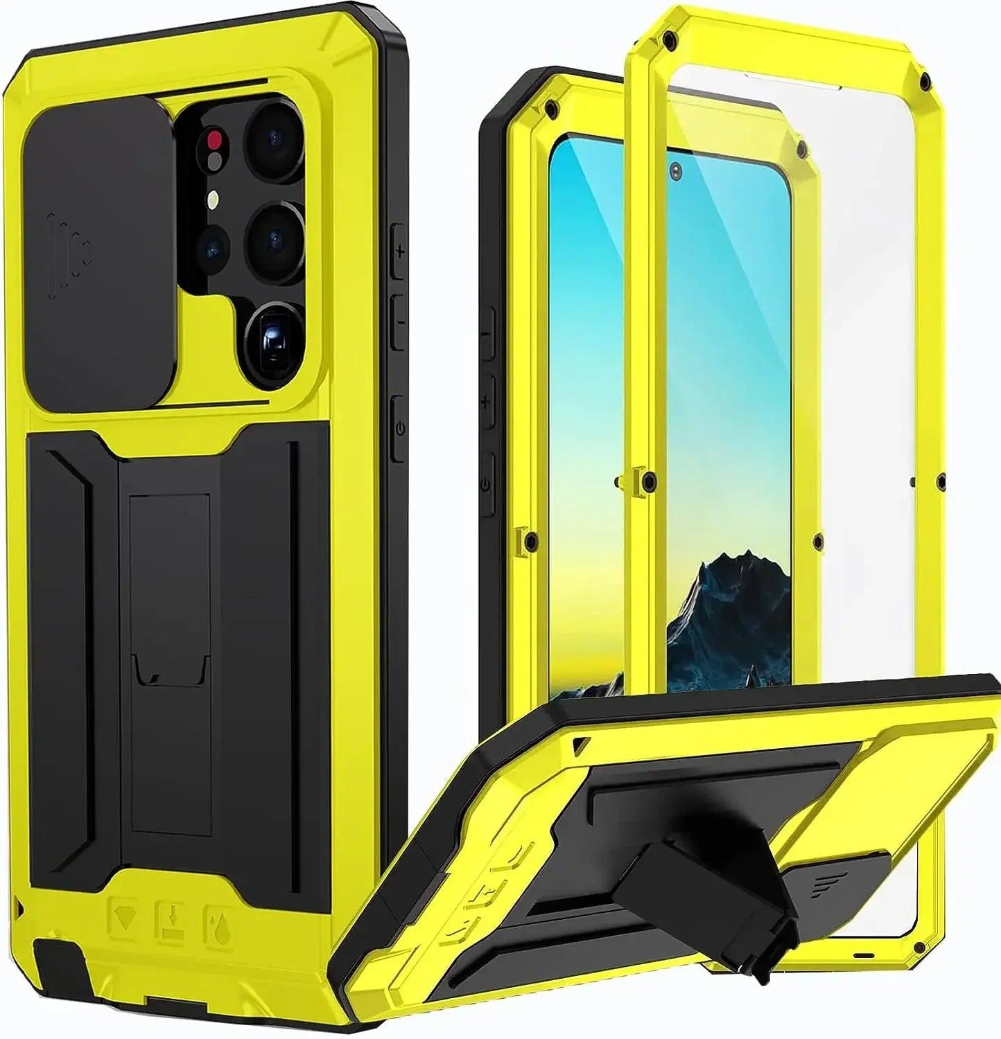 Samsung Galaxy S24 Plus Rugged Military-Grade Metal Case - Shockproof & Durable Protection for Outdoor, Work & Adventure