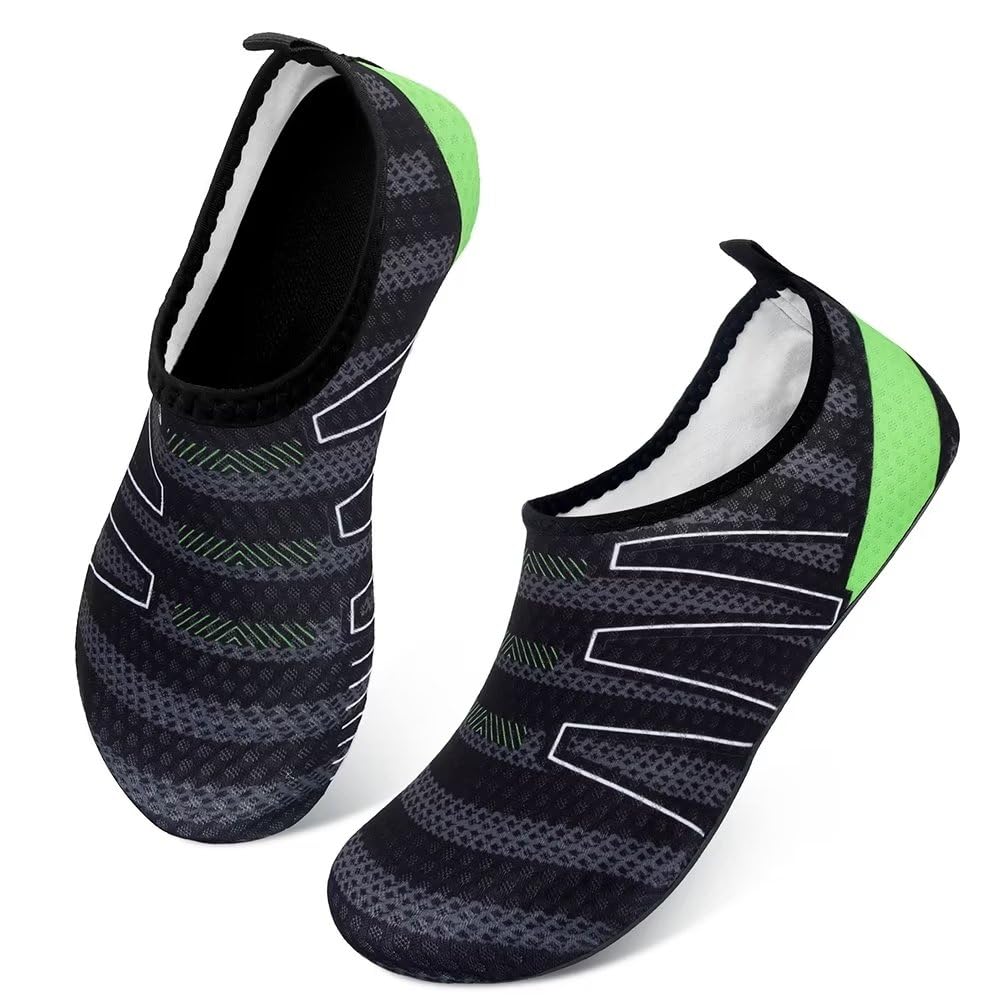 QACOHU Women's & Men's Quick-Dry Water Shoes - Barefoot Skin Shoes for Swimming, Surfing, Diving, Beach & Yoga - Lightweight Aqua Shoes for Pool, Water Sports & Outdoor Activities