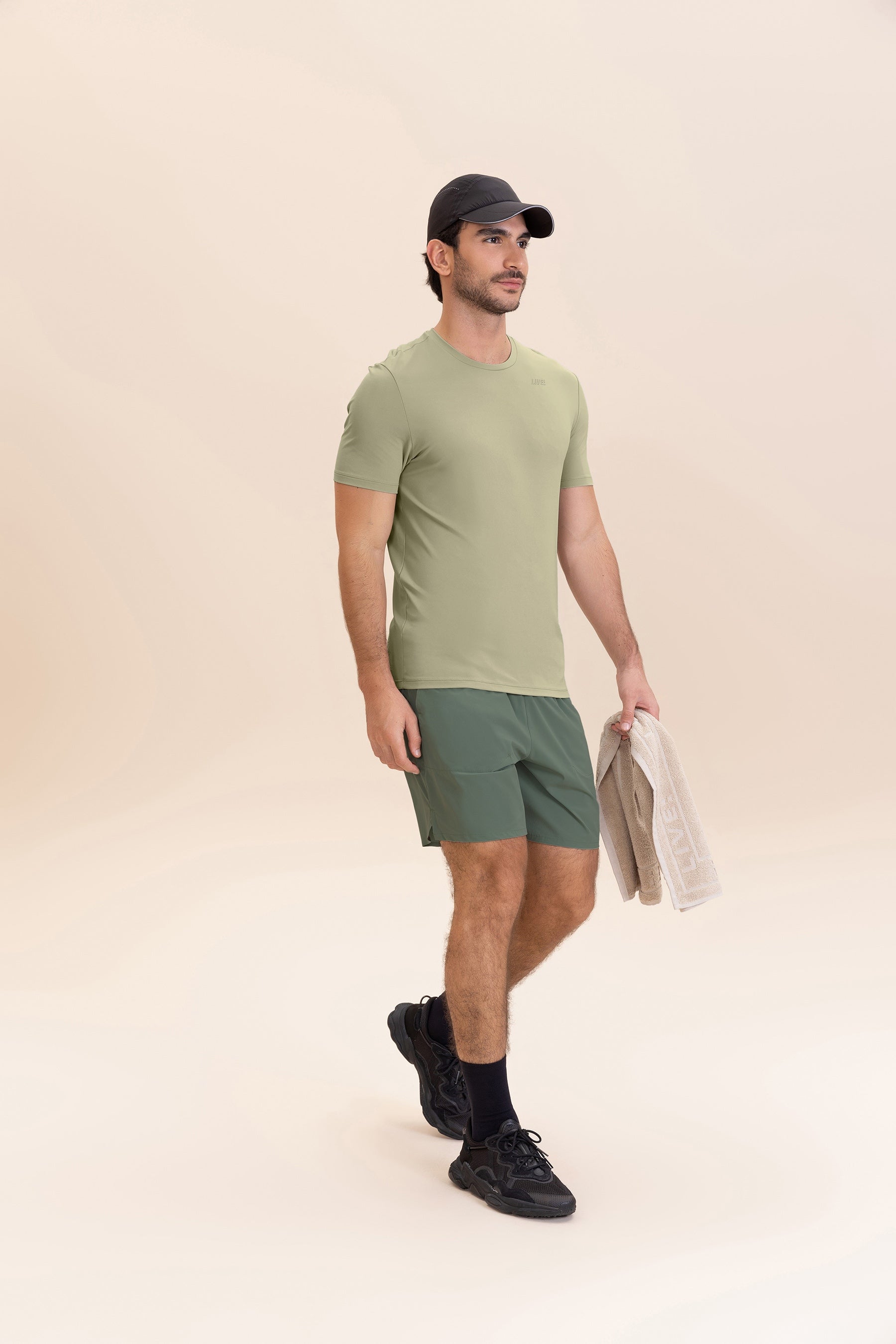 Breathable Bio Stretch Men's T-Shirt - Soft Comfort Fit Cotton Tee for Casual Wear, Gym & Outdoor Activities