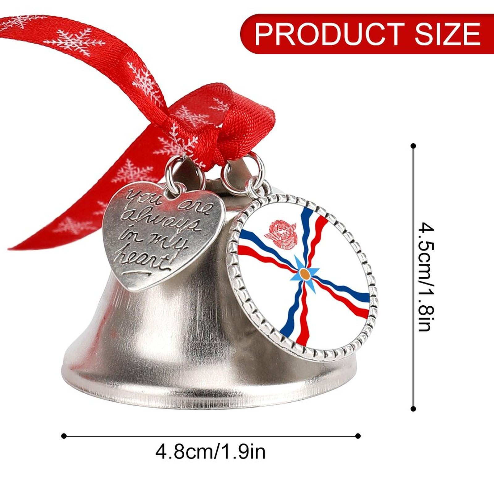 Handmade Assyrian Flag Wind Chime - DIY Outdoor Hanging Decor for Garden, Yard, Patio | Perfect Housewarming Gift & Home Decoration | Creates Soothing Sounds for Relaxation