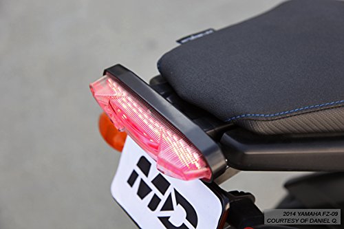 Sequential LED Tail Lights Clear Lens for 2014-2016 Yamaha FZ-09, 2015-2017 FJ-09 & 2019-2020 Tracer 900 - High Visibility Motorcycle Safety Lights for Night Riding & Custom Builds