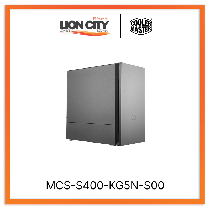 Cooler Master MCS S400 KG5N S00 CM SILENCIO S400 mATX Case with Tempered Glass & SD Card Reader - Compact Gaming PC Case for Home & Office Use