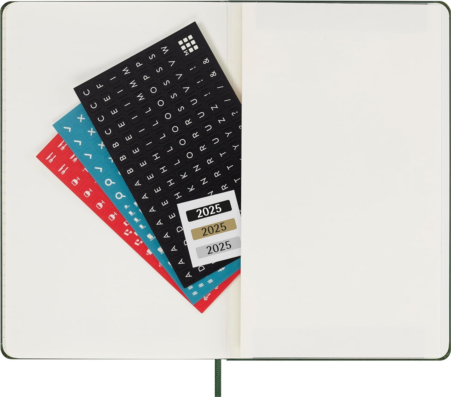 Moleskine 2025 Weekly Planner with Hard Cover & Elastic Closure - Myrtle Green Large Format (13x21cm) - Perfect for Work, School & Personal Organization