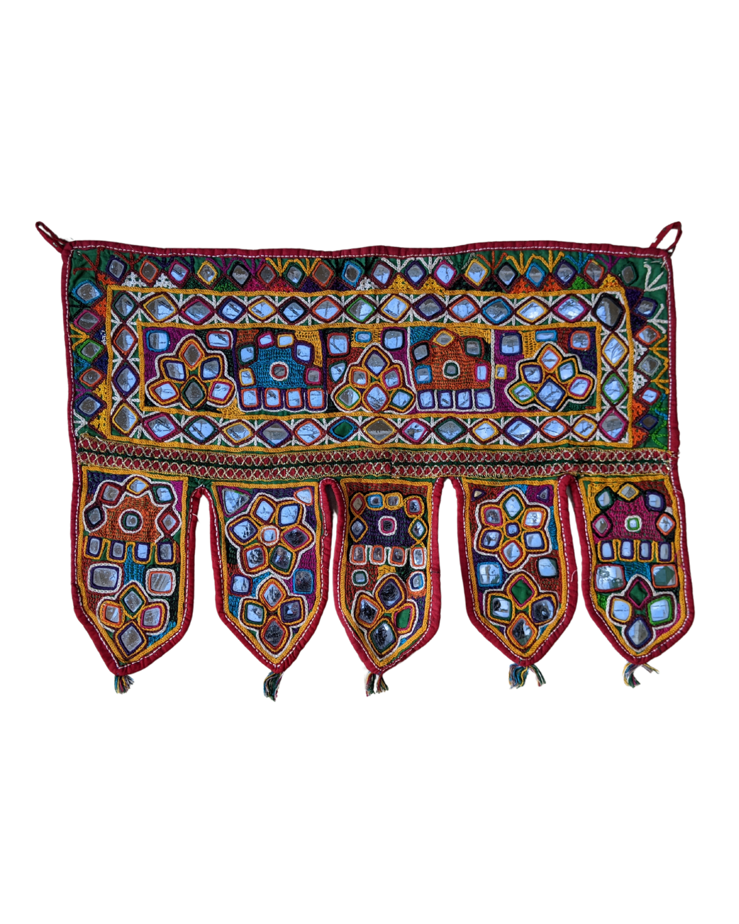 Handmade Vintage Banjara Toran from Gujarat - Traditional Indian Door Hanging for Festivals, Weddings & Home Decor
