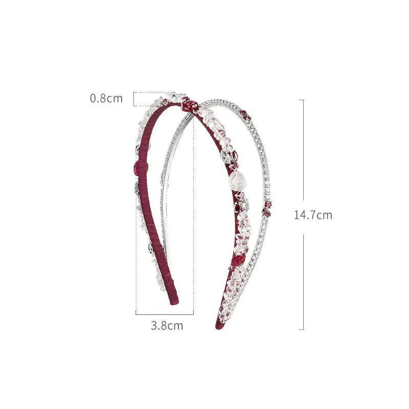 Elegant Rose Headband for Women - Floral Hair Accessory for Weddings, Parties & Everyday Wear | Perfect Gift for Girls & Brides