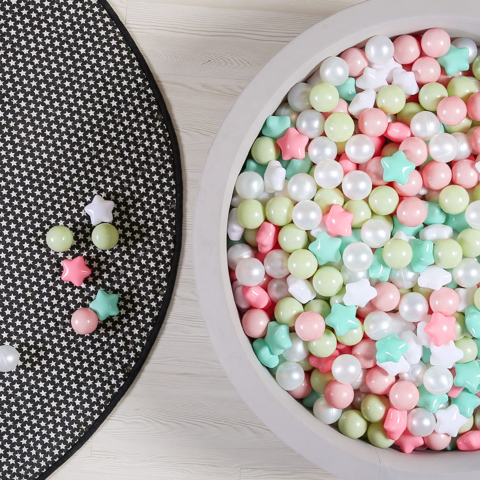 Non-Toxic 2.2-Inch Crush Proof Play Balls for Toddlers - Pack of 50/100/200 | BPA-Free, Phthalate-Free Plastic Ball Pit Balls | Safe for Indoor Play, Kids Parties & Sensory Play