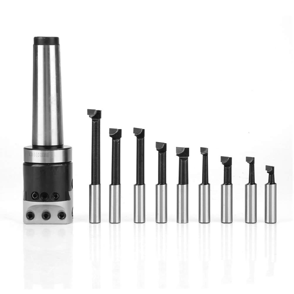 **MT4-M16 Arbor CNC Lathe Boring Head Set with 50mm Boring Head, 9pcs Boring Bars & 3pcs Wrenches – Perfect for Precision Machining & Metalworking**