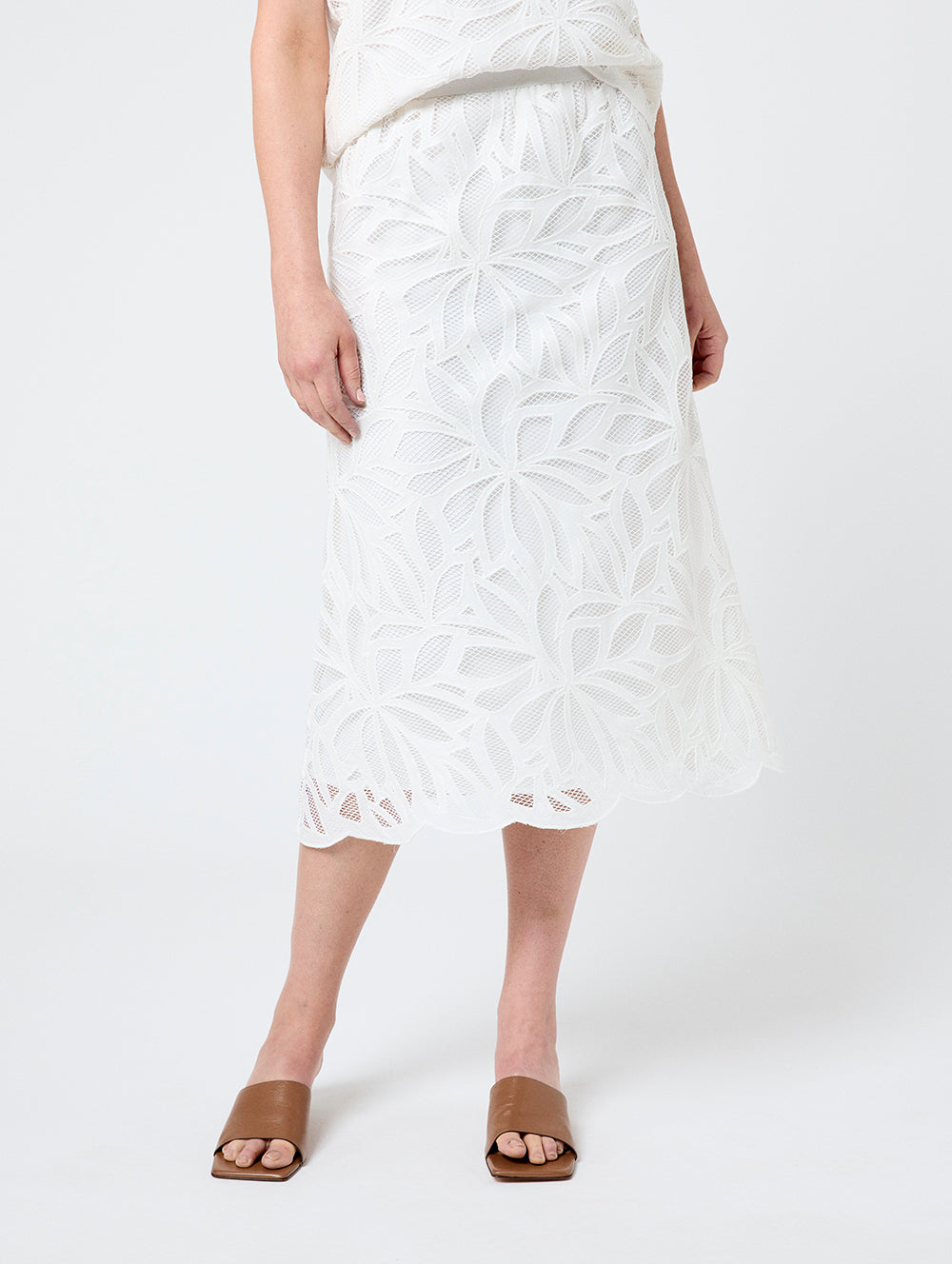 Ameera Skirt Bacrm002 144161 - Women's Flowy Midi Skirt for Casual Wear, Summer Outfits & Boho Style