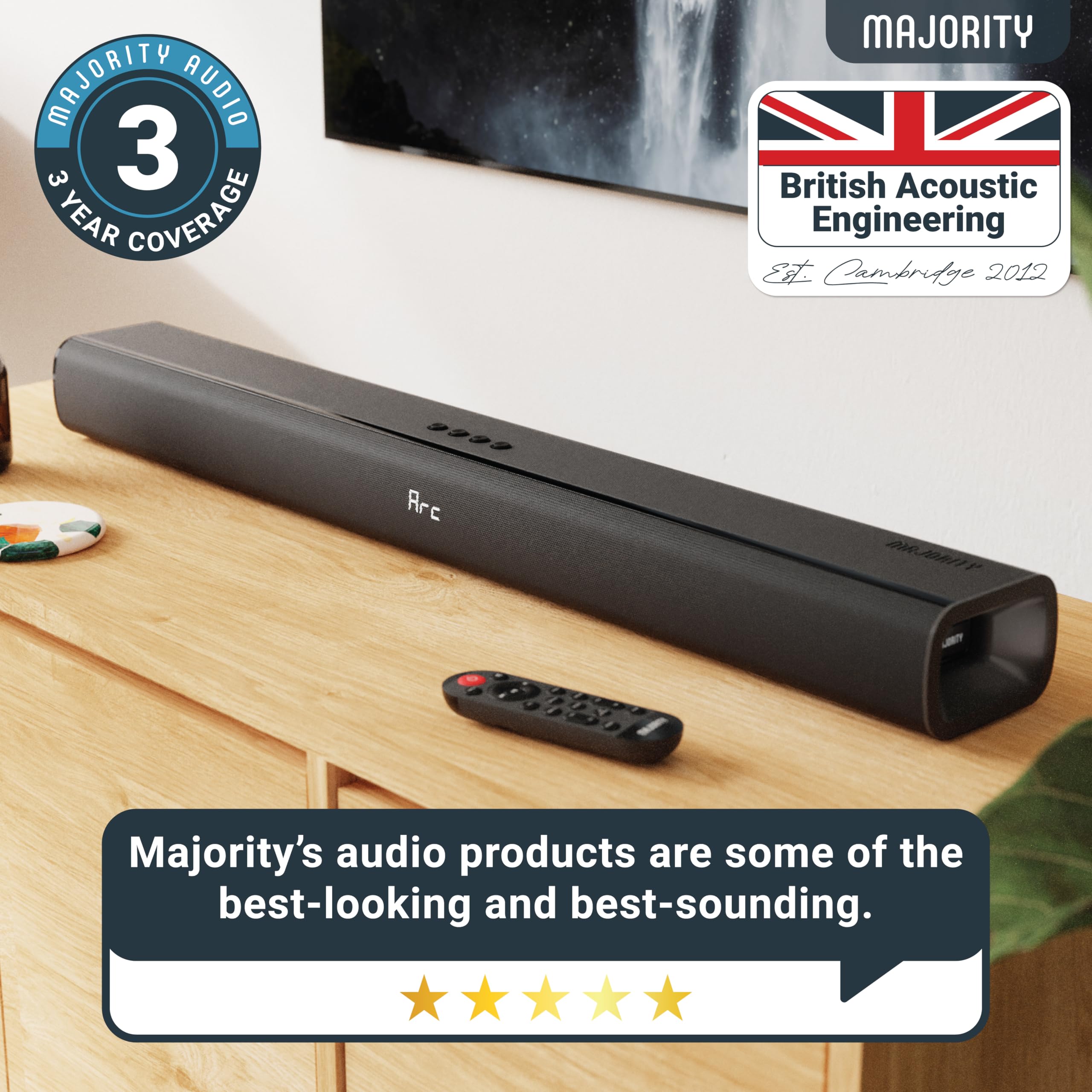 Majority 140W Bluetooth Sound Bar for Smart TV | 31