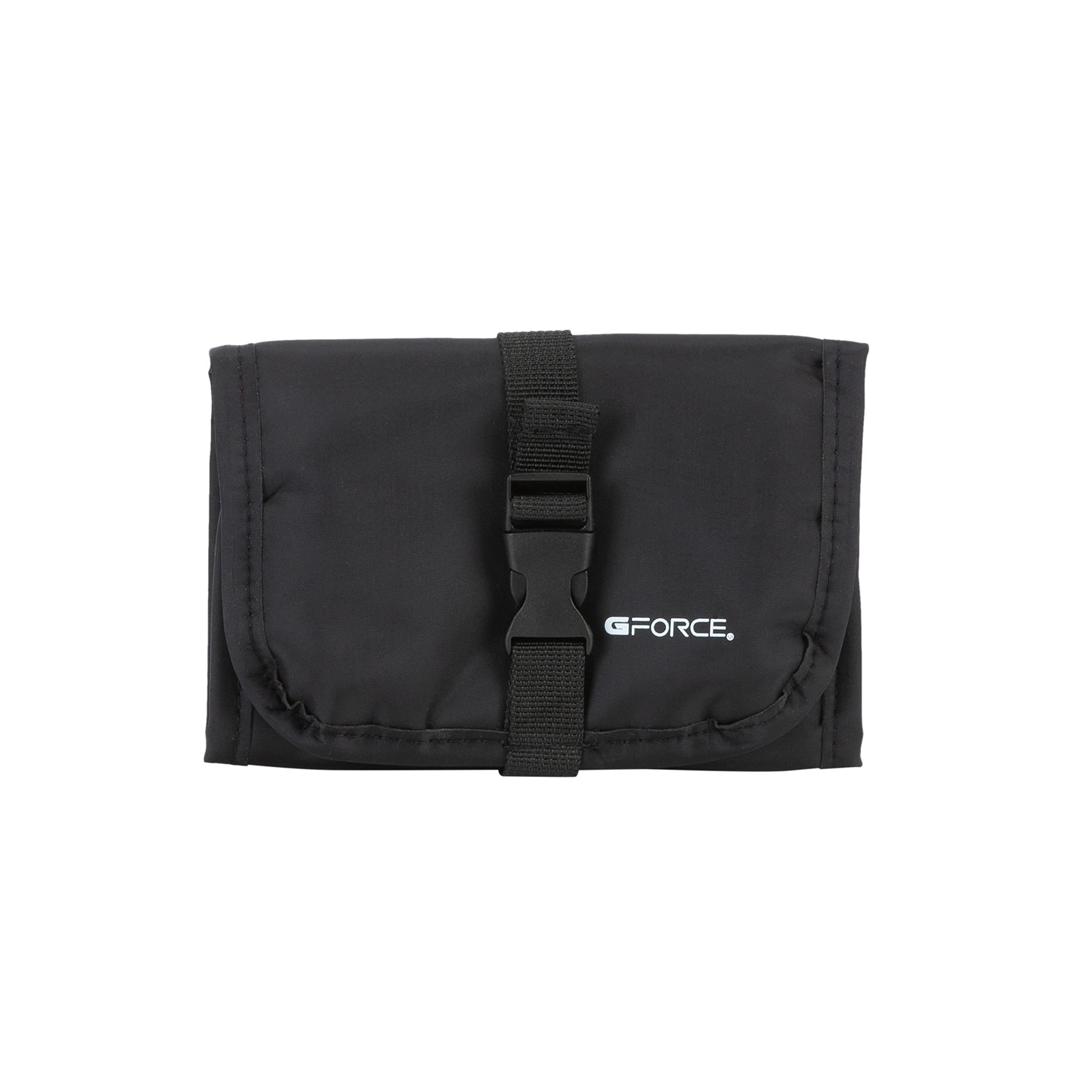 GForce Tech Cable Organizer Bag - Portable Travel Accessory Case for Electronics Chargers & Cords with Mesh Pockets (Black) | Perfect for Business Trips, Commuting & Home Office Organization