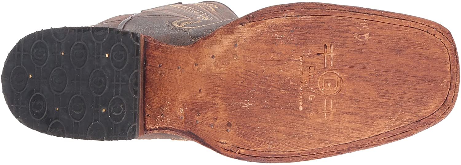 L5079 M Circle G Women's Brown Roper Western Leather Boots with Embroidery - Perfect for Rodeo, Country Dancing & Casual Wear