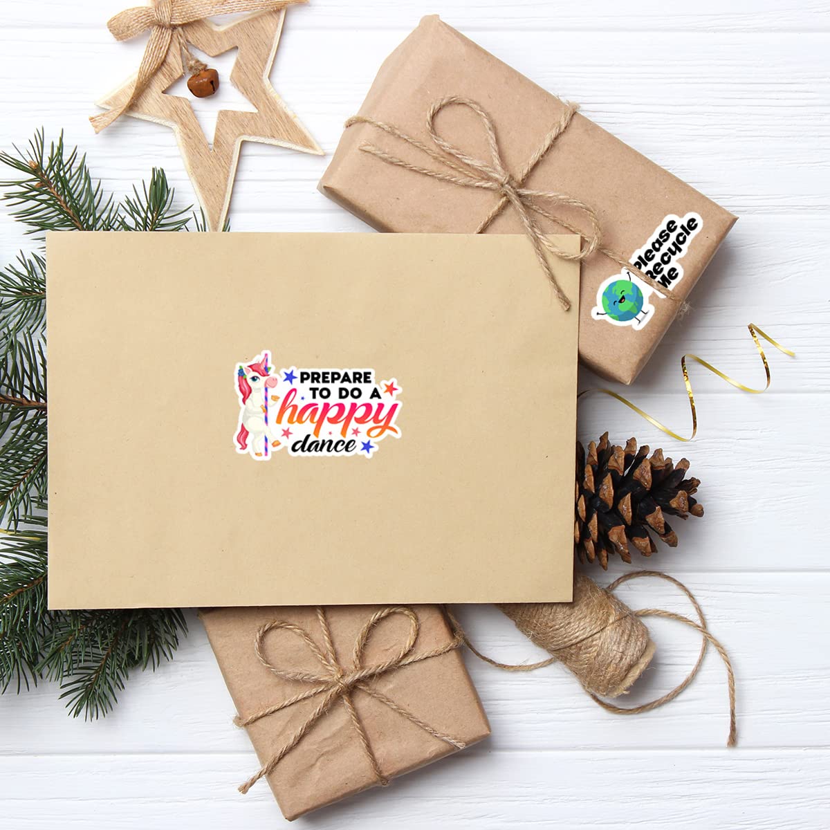 Funny Unicorn Thank You Stickers - 500 PCS Cute Mail Envelopes & Packaging Stickers for Small Business - Perfect for Shipping Labels, Gift Wrapping & Happy Dance Celebrations