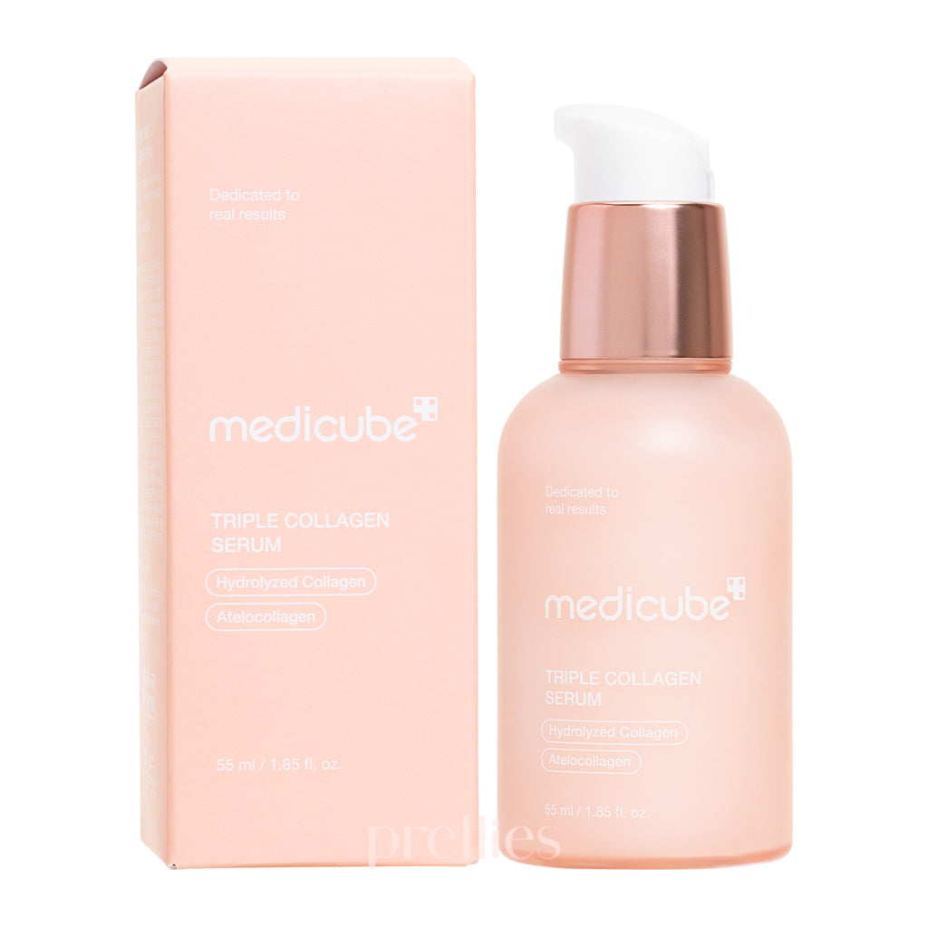Medicube Triple Collagen Serum 4.0 - 55ml Anti-Aging Face Serum with Hyaluronic Acid for Wrinkles & Hydration - Perfect for Night Skincare Routine & Daily Moisturizing