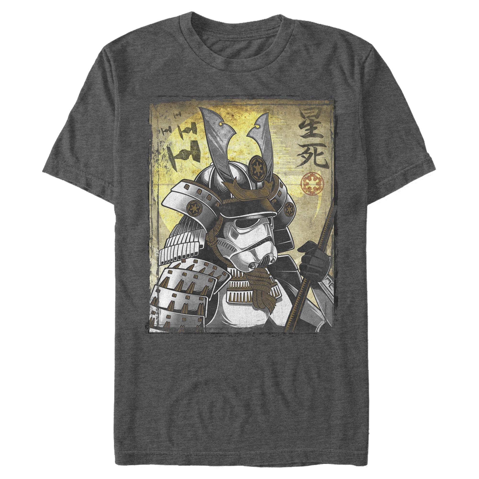 Men's Samurai Trooper T-Shirt - Casual Anime Graphic Tee for Streetwear
