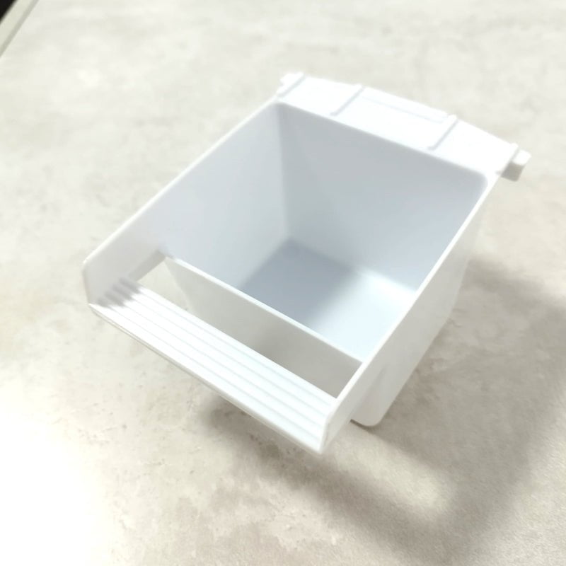 Premium White Feeder Bowl with Extended Edge - Non-Slip Pet Food & Water Dish for Dogs & Cats - Ideal for Messy Eaters & Travel Use