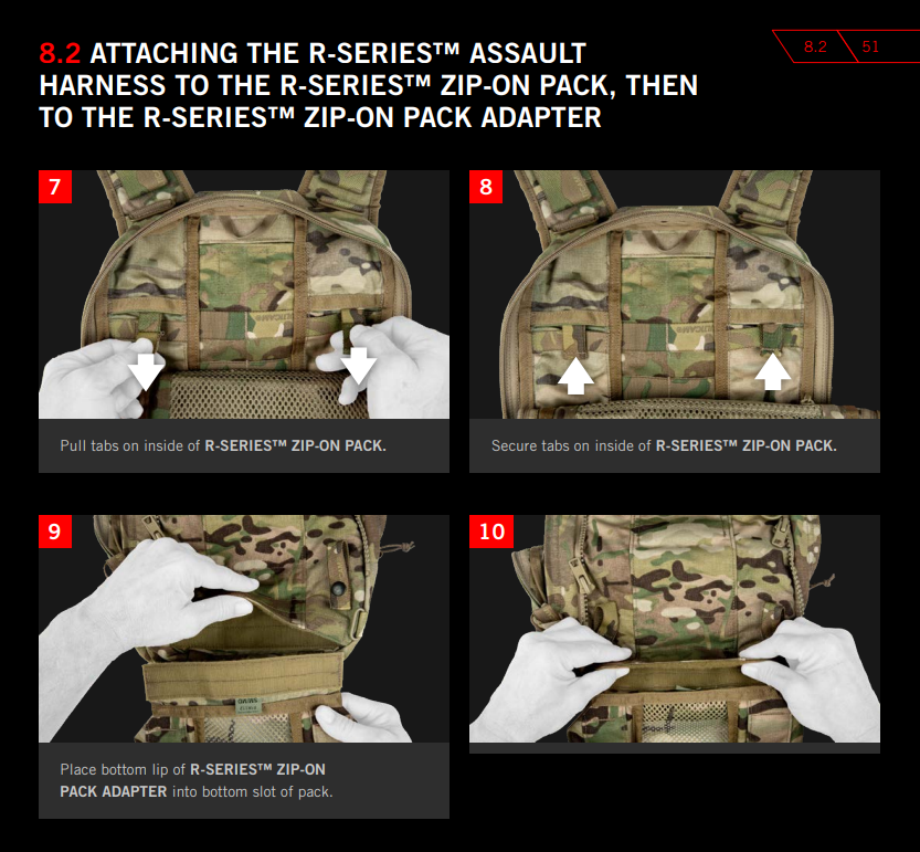 Crye Precision R Series Zip On Pack - Tactical Backpack for Military & Outdoor Use | Durable MOLLE-Compatible Gear for Hiking, Camping & Airsoft