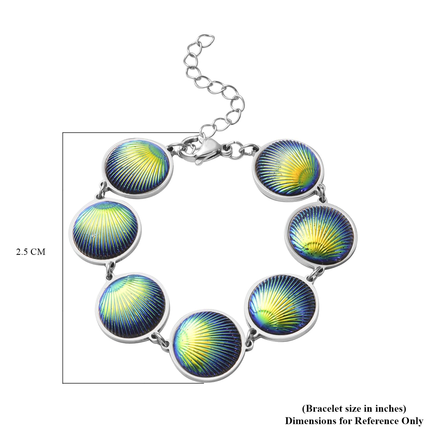 Stainless Steel Seashell Charm Bracelet for Women - Elegant Adjustable Station Jewelry, Perfect Birthday Gift for Her | Beach Vacation, Summer Outfit Accessory