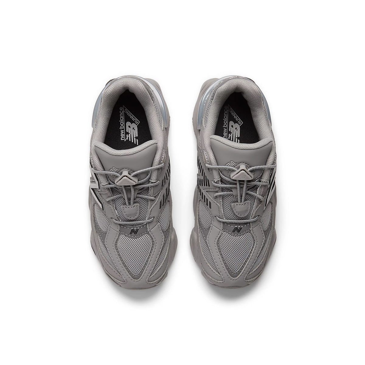 Kids 9060 'Shadow Grey Black' Sneakers - Lightweight Breathable Running Shoes for Boys & Girls - Perfect for School, Sports & Daily Wear