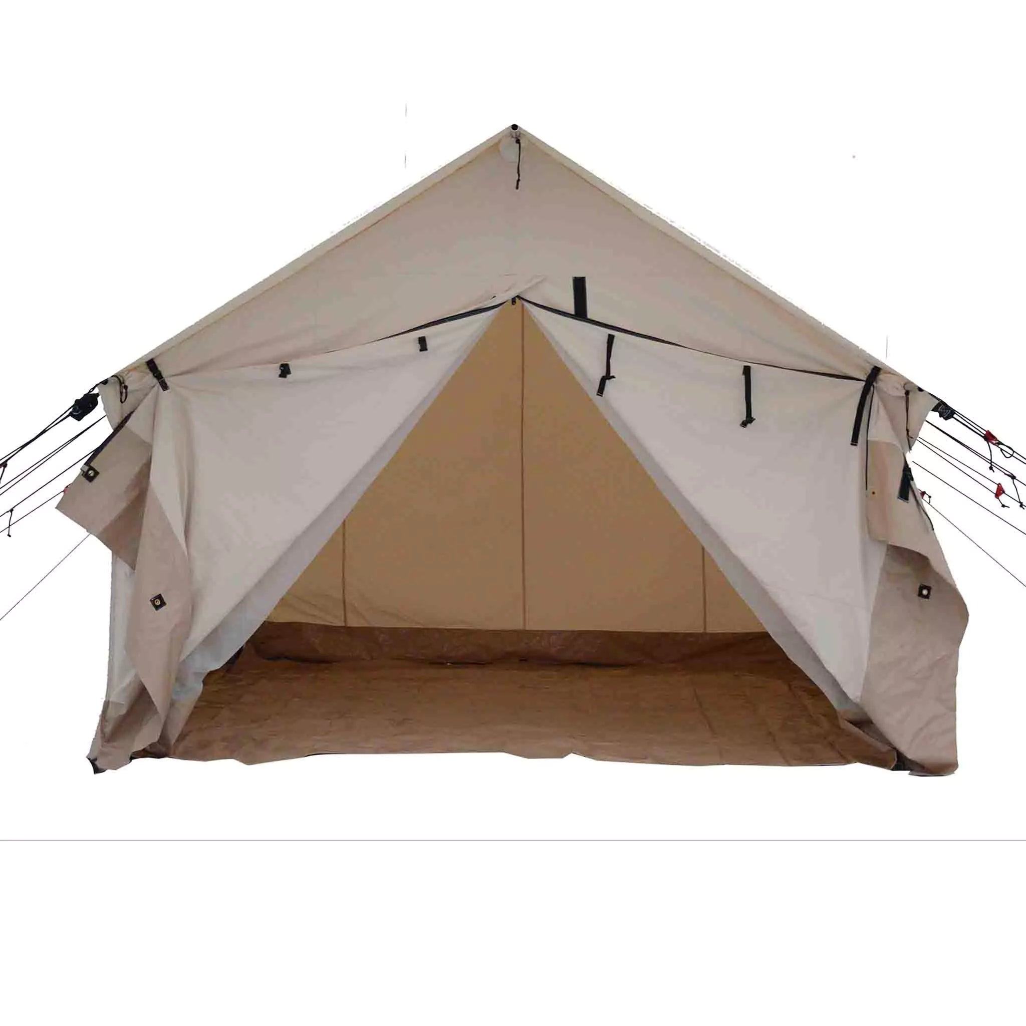 10'x12' Alpha Wall Tent - Heavy Duty Canvas Camping Tent for Outdoor Adventures, Hunting & Family Camping - Waterproof & Spacious Shelter for All Seasons