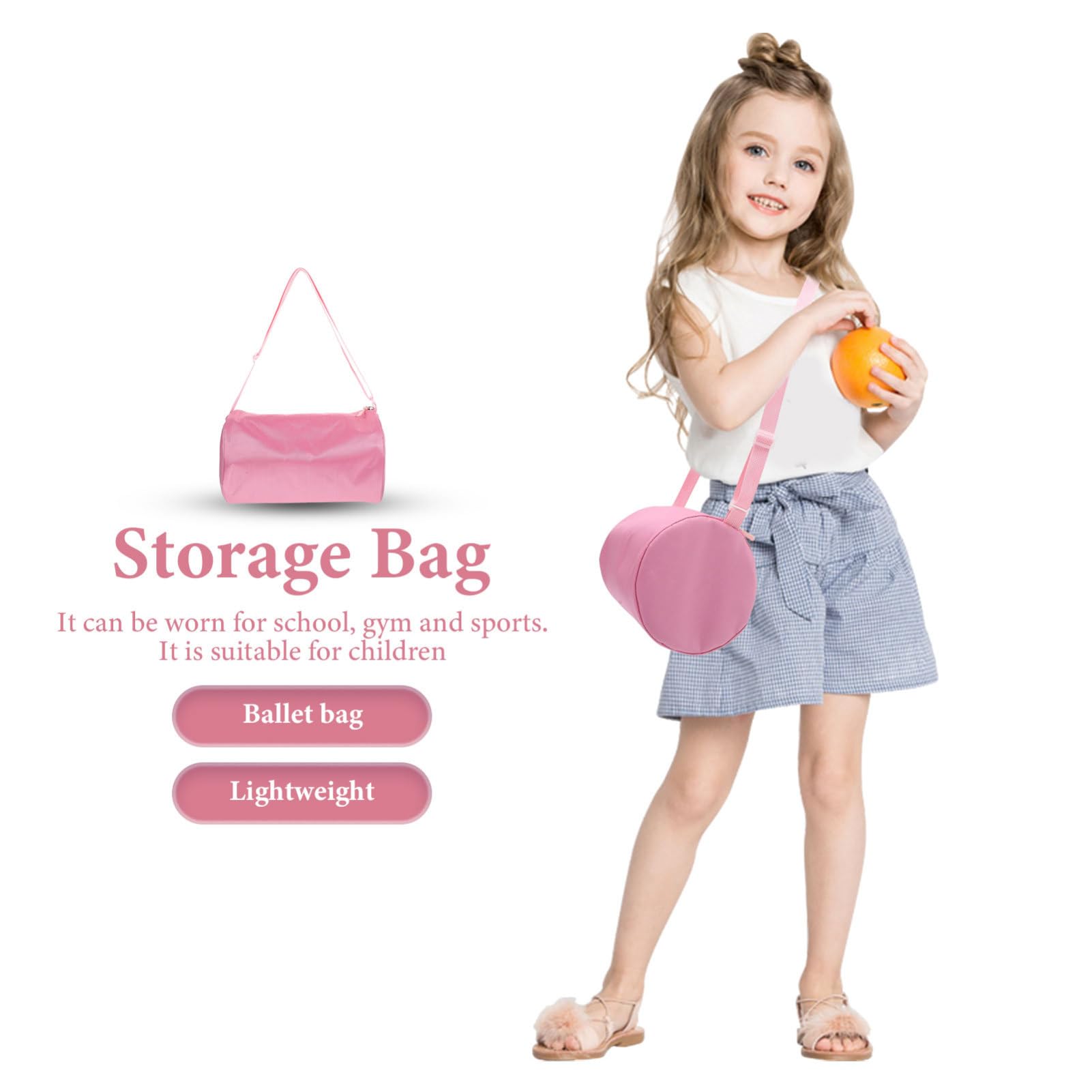 WRITWAA Adjustable Dance Bag for Ballet Shoes - Lightweight & Spacious Storage for Dancewear, Costumes & Accessories - Perfect for Ballet Class, Rehearsals & Performances