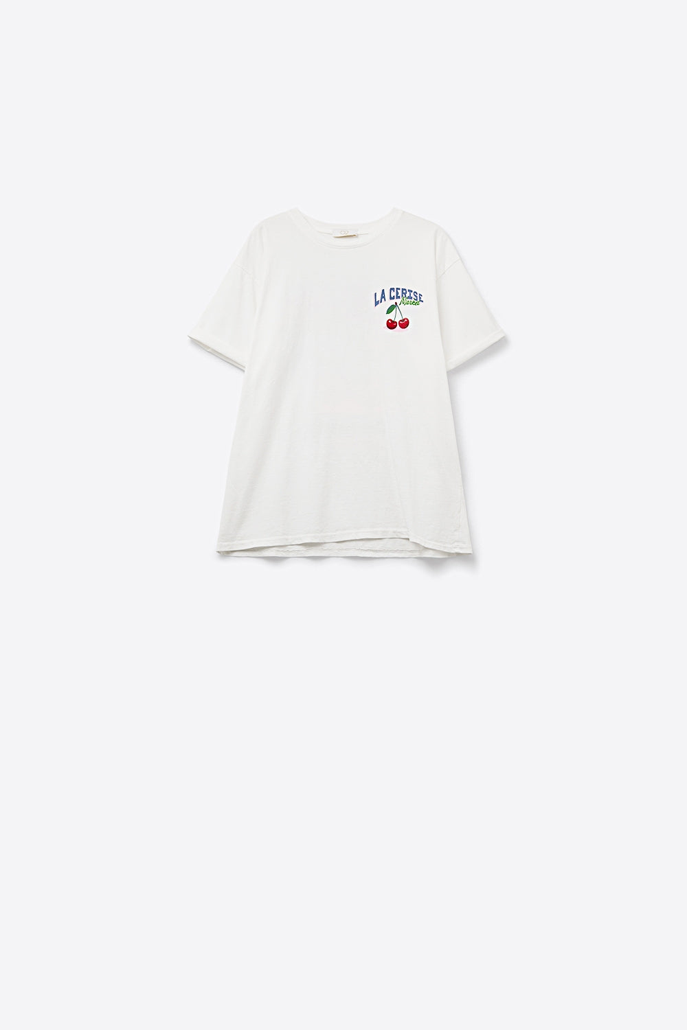 Italian Made Premium White T-Shirt with La Cerise Market Saint Tropez Graphic Design - Perfect for Casual Wear, Beach Outings & Summer Fashion