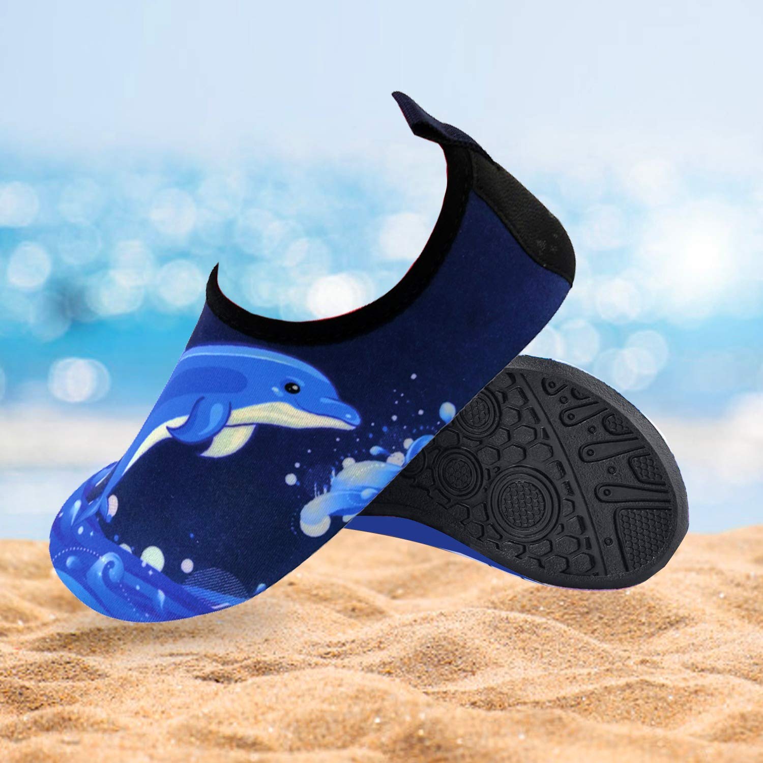 Quick-Dry Non-Slip Water Shoes for Kids & Toddlers - Lightweight Swim Shoes for Beach, Pool & Water Sports - Perfect for Summer, Sea & Outdoor Activities
