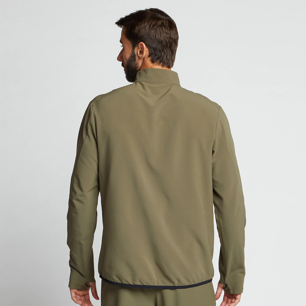 Korsa Accelerate Half Zip 2.0 Men's Running Jacket - Lightweight Breathable Workout Top for Jogging & Outdoor Sports