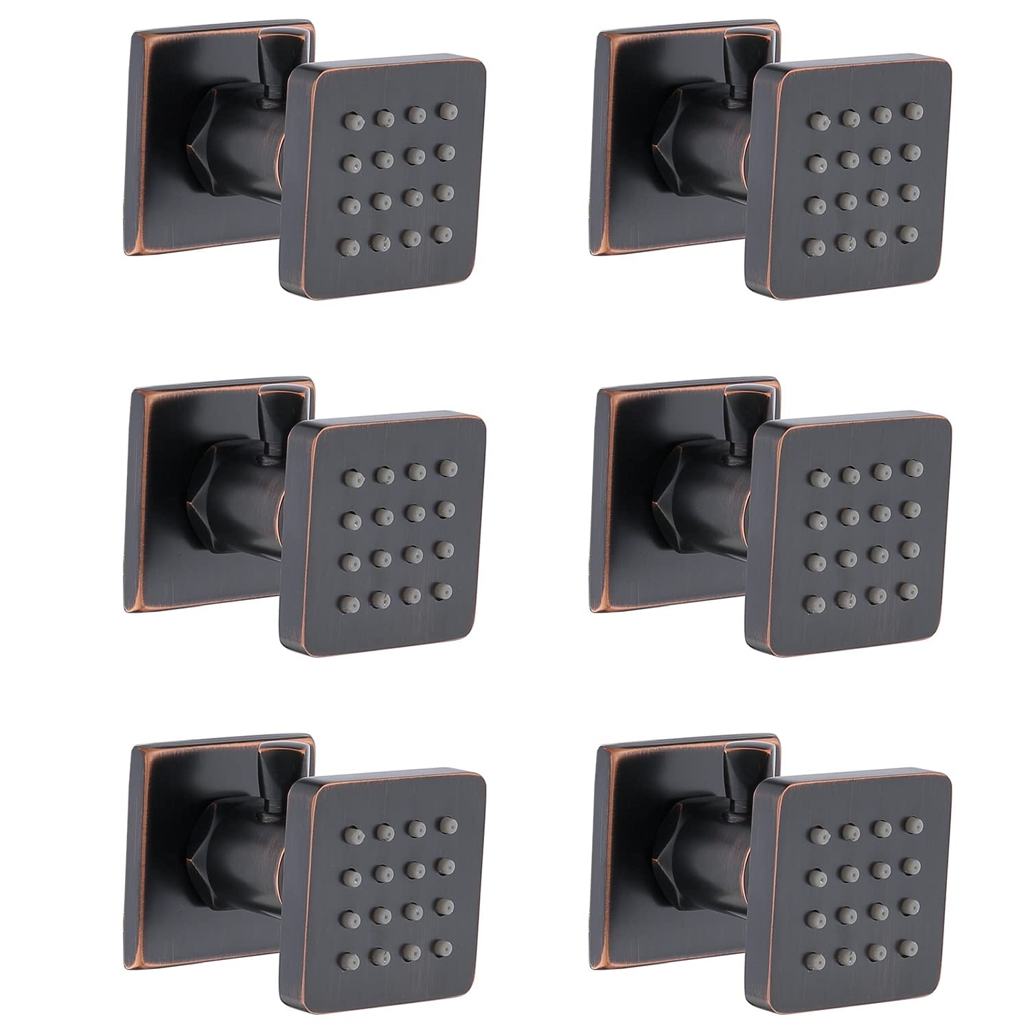 6-Piece Solid Brass Shower Jets Body Sprayer Set - 2