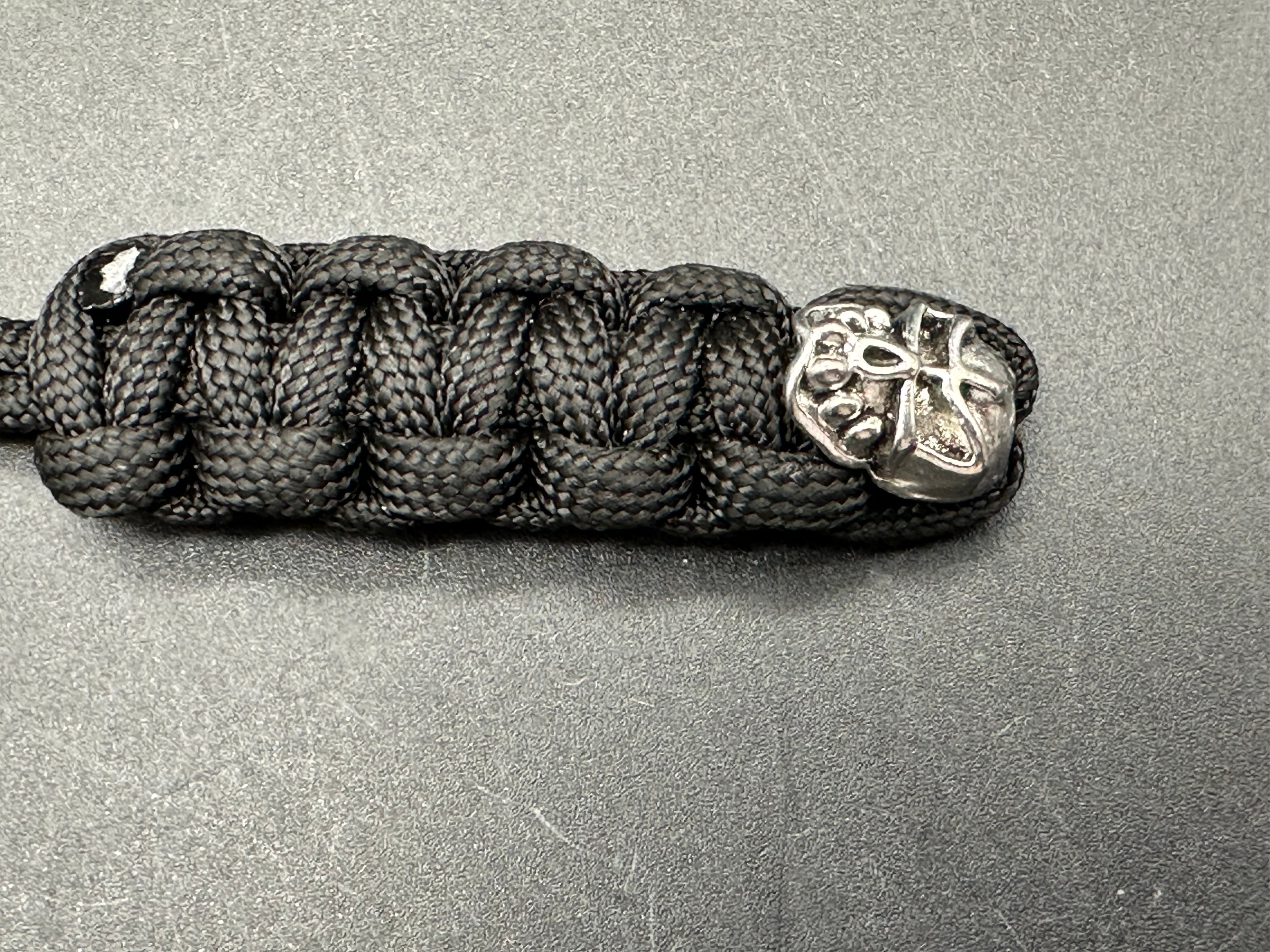 2 Pack Paracord Lanyards with Spyderco Bead & Skull Bead - Durable Survival Bracelets for Outdoor Camping, Hiking, and Emergency Preparedness