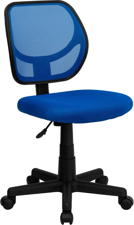 Ergonomic FLASH Neri Low Back Mesh Office Chair with Swivel Base & Curved Square Back - Breathable Mesh Task Chair for Home Office, Gaming & Workspaces