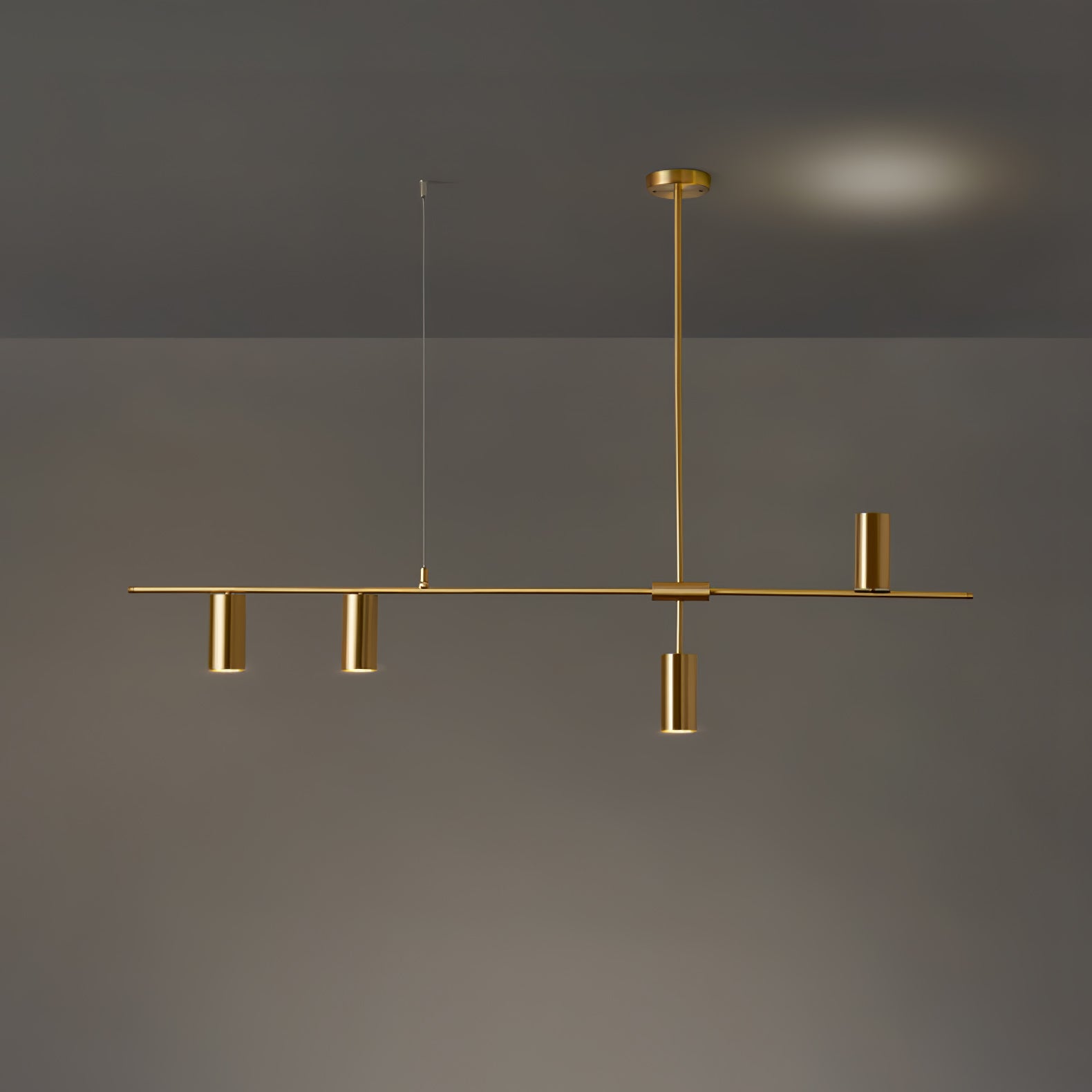 Cassandra Linear Chandelier - Modern 6-Light LED Pendant Lighting Fixture for Dining Room, Kitchen Island & Living Room Decor