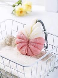 Exfoliating Dual Tone Mesh Loofah Sponge - Soft & Durable Body Scrubber for Smooth Skin - Perfect for Shower, Bath & Spa Relaxation