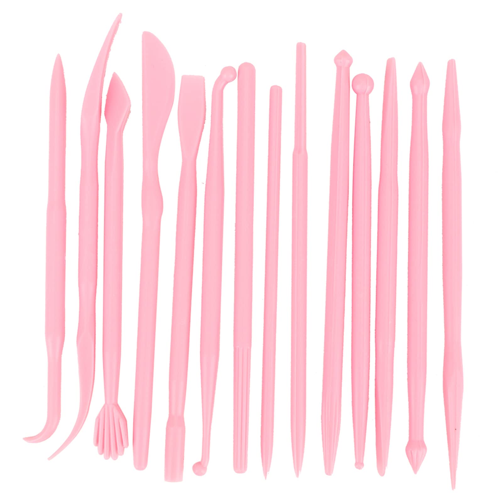 14Pcs Clay Sculpting Tools Set - Professional Polymer Clay Carving Kit for Pottery, DIY Modeling & Ceramic Shaping - Pink Handmade Craft Tools for Artists & Beginners (Perfect for Sculpting, Jewelry Making & Home Decor Projects)