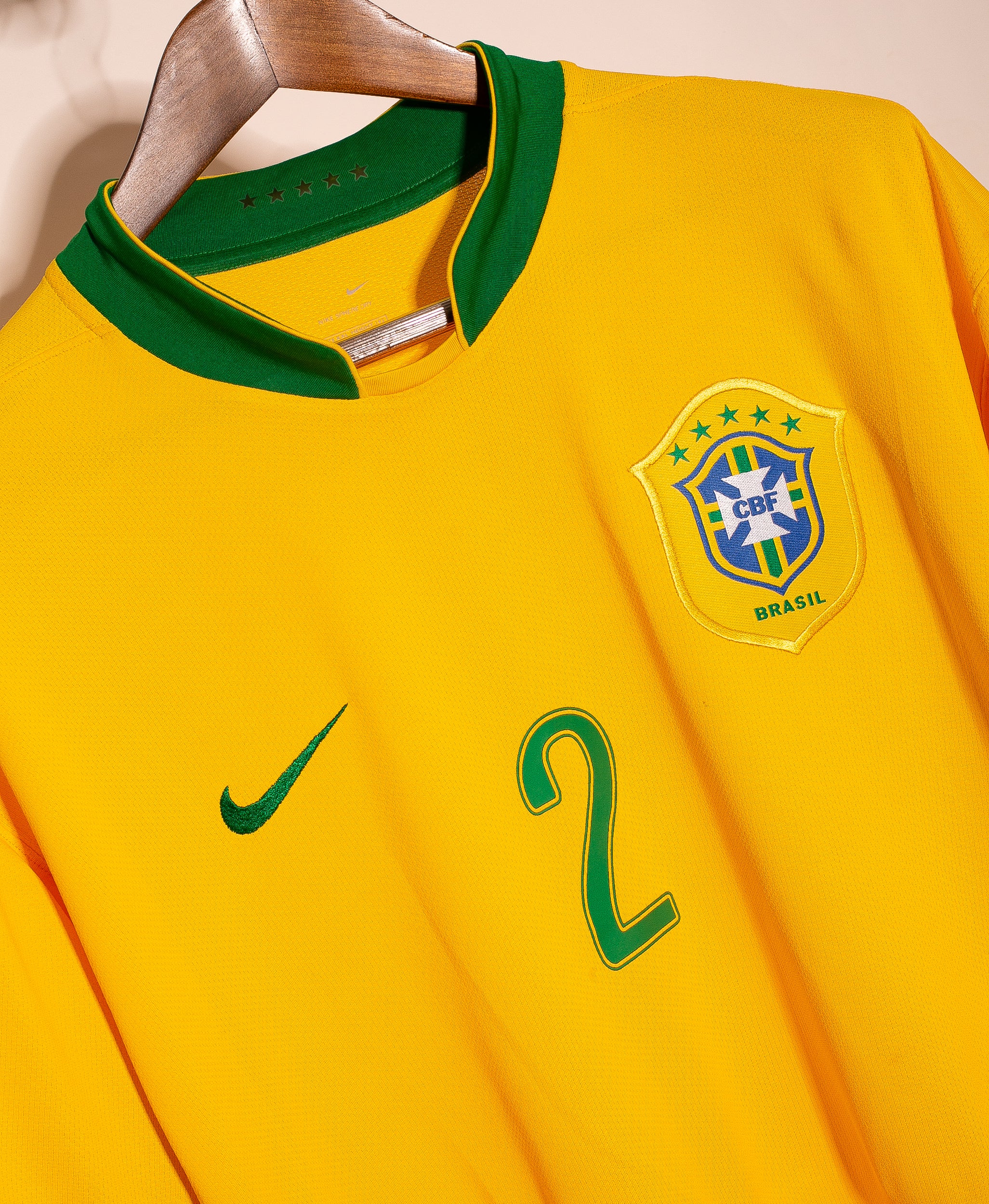 2006 Brazil Home #2 Cafu Soccer Jersey (2XL) - Authentic Retro Football Shirt for Fans & Collectors - Perfect for Matches, Gifts & Memorabilia