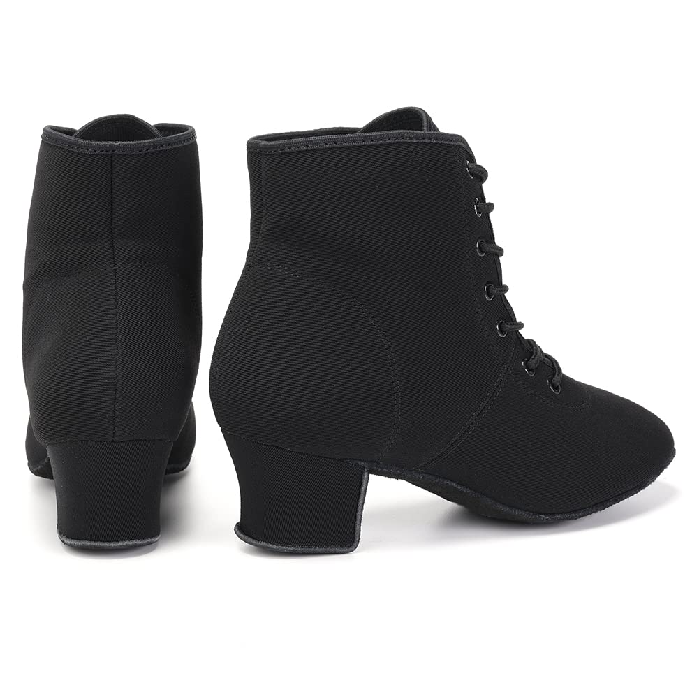 AOQUNFS Women's Latin Dance Shoes - Ballroom Salsa Tango Practice Shoes with Lace-Up Design, Comfortable & Stylish for Dance Classes, Performances & Social Events