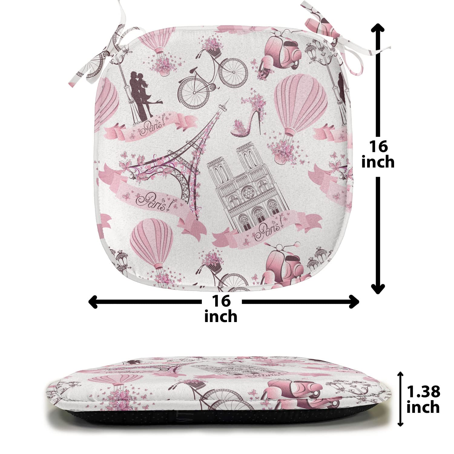 Ambesonne Paris Themed 16